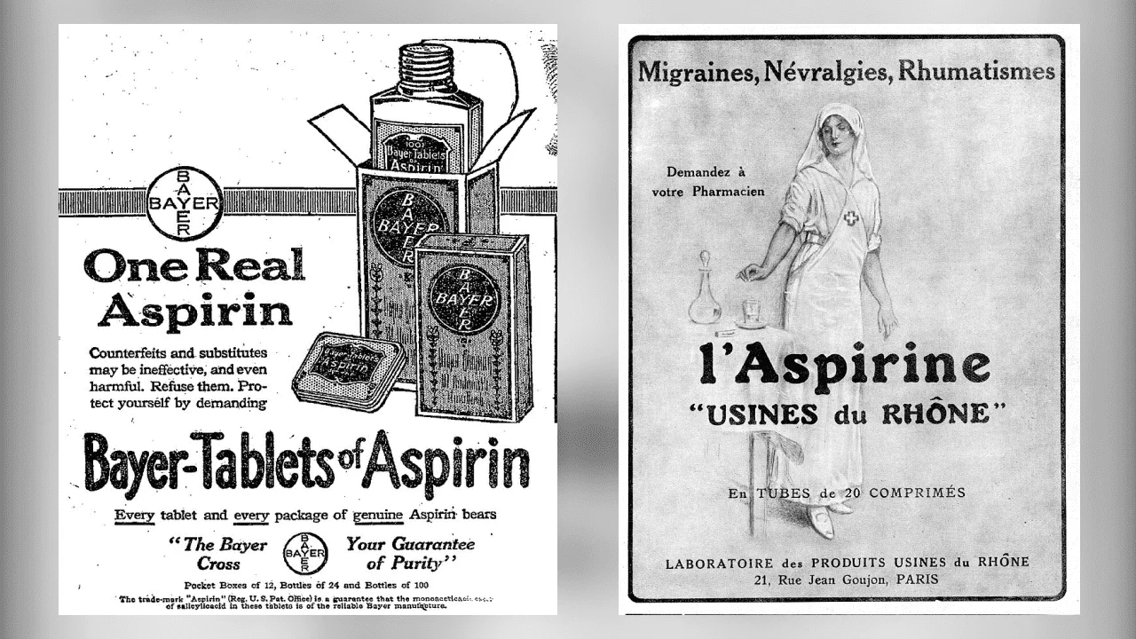 1899-yil Aspirin ixtirosi va tarixi haqida ma'lumot.